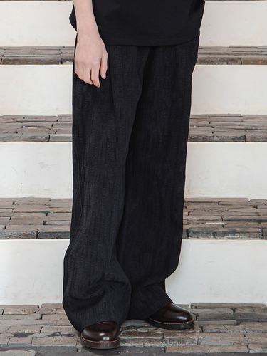 Linen Cotton Washing Pants - Black - CAMELWORK - Modalova