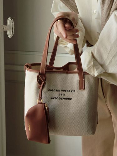 Dear Bag (Tote)_Beige Twill (M) - DEPOUND - Modalova