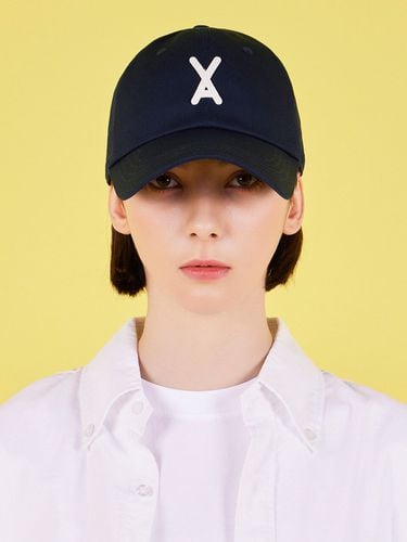 VA Appliqu Overfit Ball Cap_Navy - VARZAR - Modalova