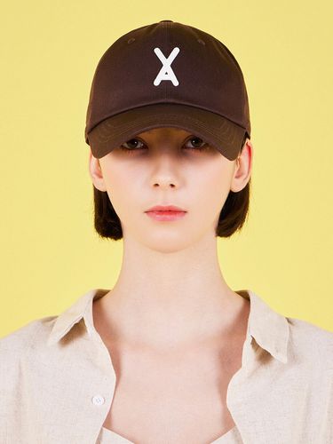 VA Appliqu Overfit Ball Cap_Brown - VARZAR - Modalova