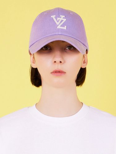 Monogram Appliqu Overfit Washing Ball Cap_Violet - VARZAR - Modalova