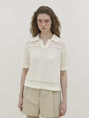 Scasi Short Sleeved Knit Top - ahwe - Modalova