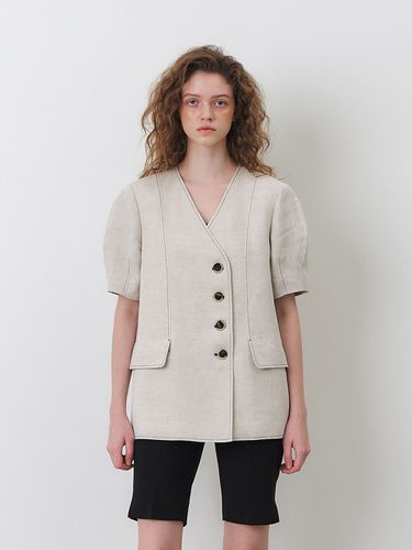 RTR Linen Hidden Pocket Blazer_3 Colors - MOHAN - Modalova