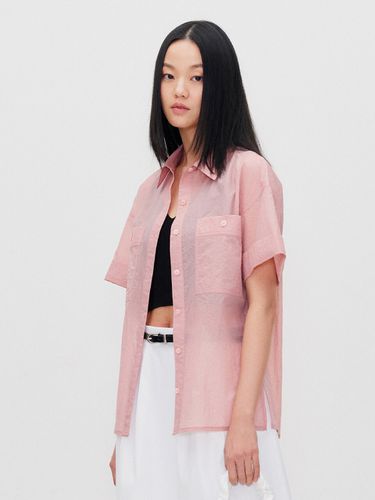 Half-Sleeve Sheer Shirt - RE RHEE - Modalova