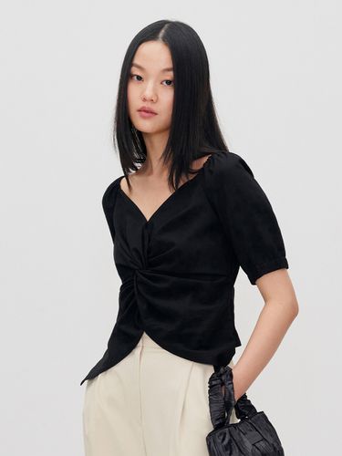 Front Knotted Blouse - RE RHEE - Modalova