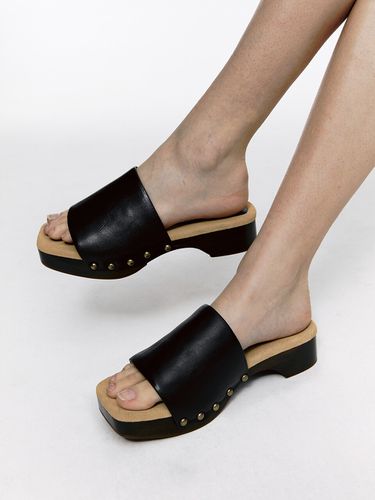 Mm Gina Wood Clog_Black - Neute - Modalova