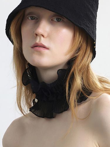 Neck Tube Lace Scarf_Black - UNDERCONTROL STUDIO - Modalova