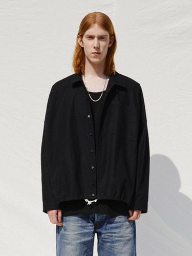 Linen Shirts Jacket _ Black - V2 - Modalova