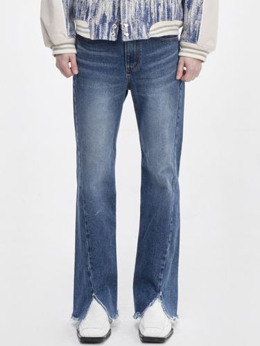 Bootcut Slit Denim Jeans _ Blue - The GREATEST - Modalova