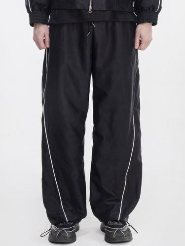 Piping-Trimmed Track Pants _ Black - The GREATEST - Modalova