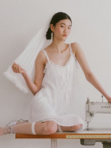 Bridal Darlene Lace Dress _ White - GANISONG - Modalova