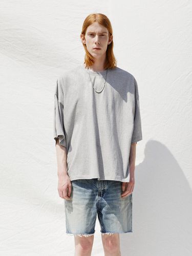 Boxy Oversized T-Shirt _ Grey - V2 - Modalova