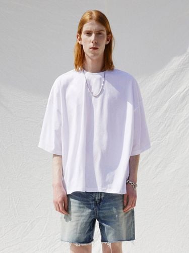 Boxy Oversized T-Shirt _ White - V2 - Modalova