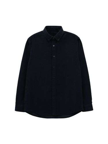 Standard Fit Corduroy Shirt - Navy - SENTIBONES - Modalova