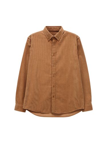 Standard Fit Corduroy Shirt - Brown - SENTIBONES - Modalova