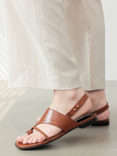 Cutout Slingback Flat Sandals MD1100s_ - Meiel Dew - Modalova