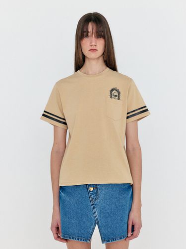 Wocky T-Shirt With Pocket_Beige - EENK - Modalova