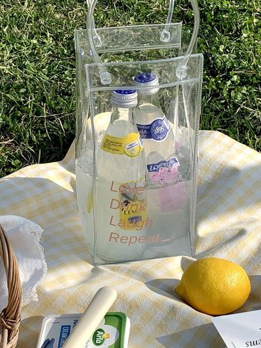 Merry Rose Clear Bottle Bag - Elegant table - Modalova