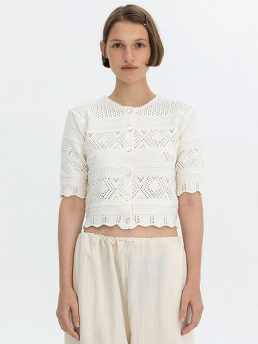 Crochet Half Knit Cardigan - Bensimon - Modalova