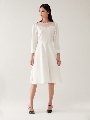 Organza Square Neck Dress - GANISONG - Modalova