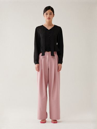 Loose Fit Slacks _ Pink - GANISONG - Modalova