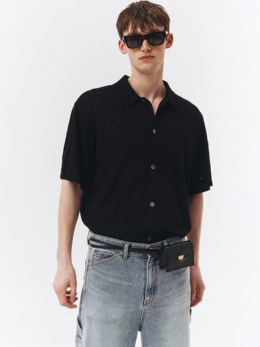 Crochet Shirts - Black - Dunst for MEN - Modalova