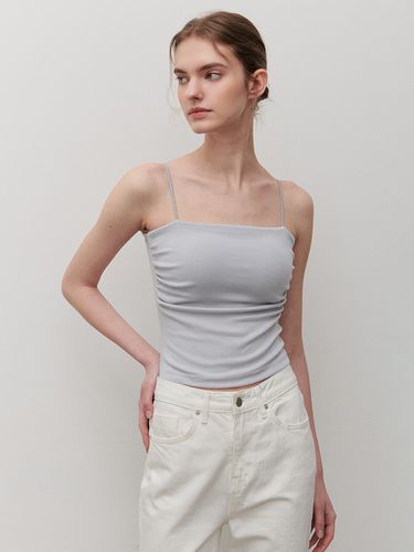 Shirring Cap Sleeveless Light Gray - camino - Modalova