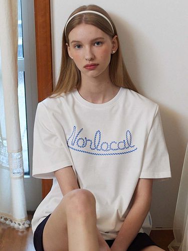 Rope Logo T-shirt_White - NONLOCAL - Modalova