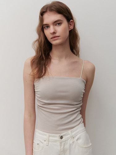 Shirring Cap Sleeveless Beige - camino - Modalova