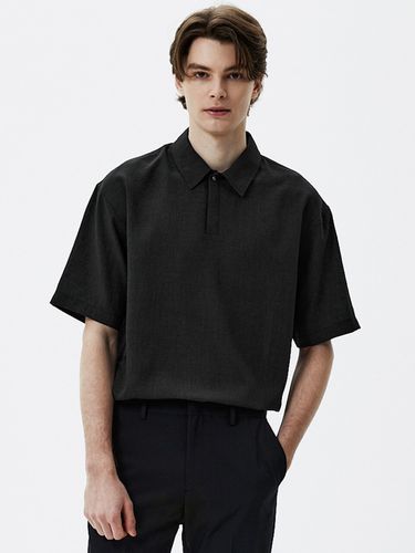 Semi Overfit Polyester Collar T-Shirt - TNGT - Modalova