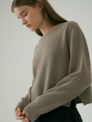 Cashmere Crewneck Crop Knit - Lemme - Modalova