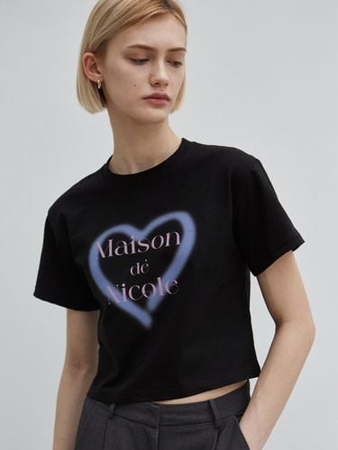 Nicole Maison Heart Silket Crop Top _Purple - NICK&NICOLE - Modalova