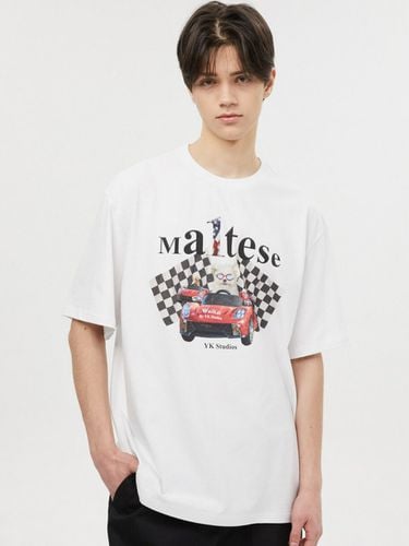 Maltese Racer Short Sleeve T-Shirt - WAIKEI - Modalova