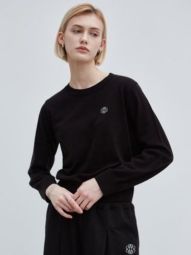 Nicole Round Neck Classic Knit Top _Black - NICK&NICOLE - Modalova