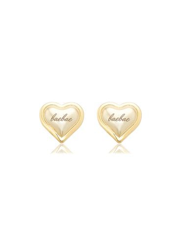 Everyoung Heart Earring_Gold - BAEBAE - Modalova