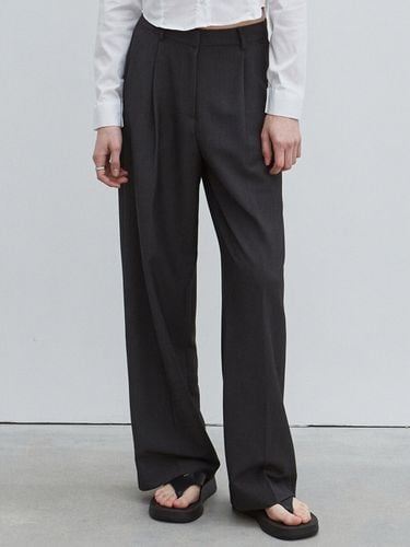 Classic Wide Slacks _Charcoal - NICK&NICOLE - Modalova