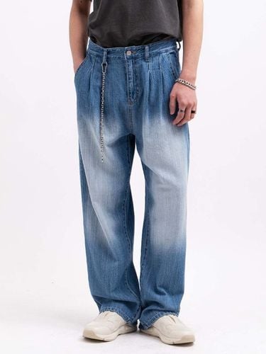 Icy Washing Wide Two-Tuck Denim Jeans _ - DEEP SENSE - Modalova