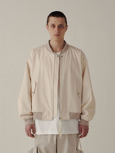 Overlap Bomber Jacket _ Off White - Surface Edition - Modalova