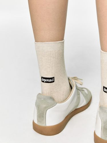 Logo Ribbed Socks - DEPOUND - Modalova