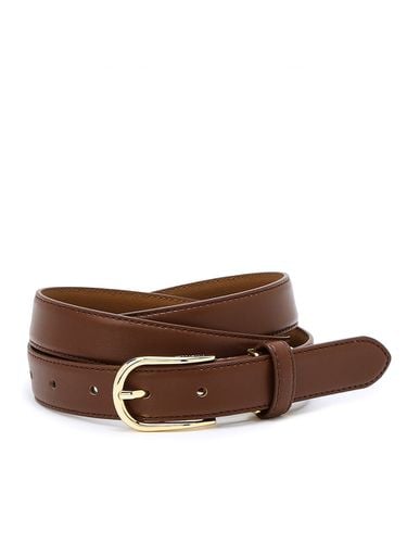 Solid Cow Leather Belt_Brown - JILLSTUART - Modalova