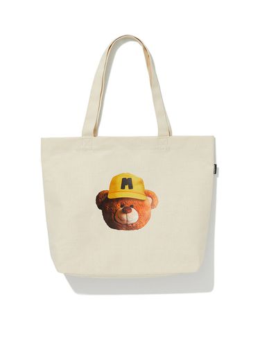 Bear Print Eco Bag - Beige - MARKM - Modalova