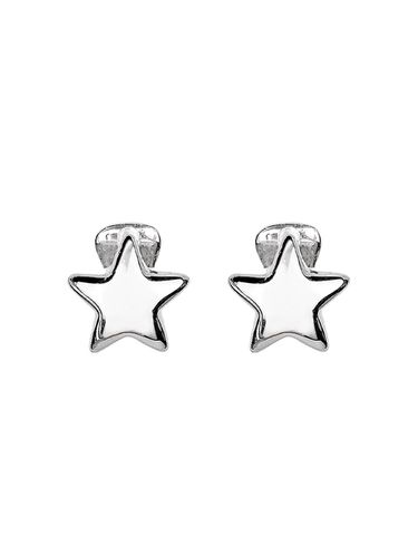 Twin Star Earrings_ Silver - VVV - Modalova