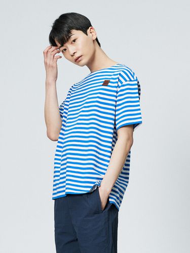 Boat Neck Stripe Short-Sleeve T-Shirt _ - THE KNIT COMPANY - Modalova