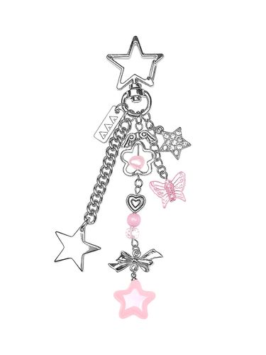 Star Ribbon Butterfly Star Keyring - VVV - Modalova