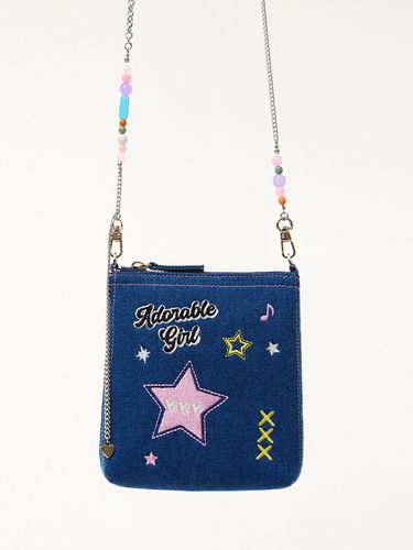 Highteen Denim Mini Cross Bag_ Blue - VVV - Modalova