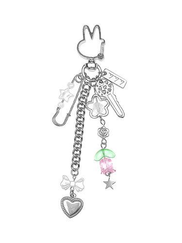 Heart Ribbon Keyring - VVV - Modalova