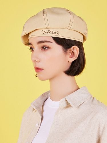 Scribble Point Beret_Yellow - VARZAR - Modalova