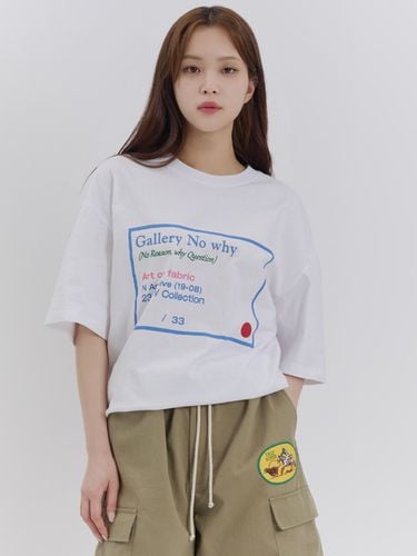 Modren Print Slogan Short Sleeves T-Shirt - beyondcloset - Modalova