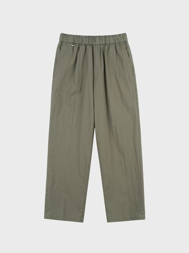 Nylon-Blend Banding Pants _ Khaki - LIEU HOMME - Modalova