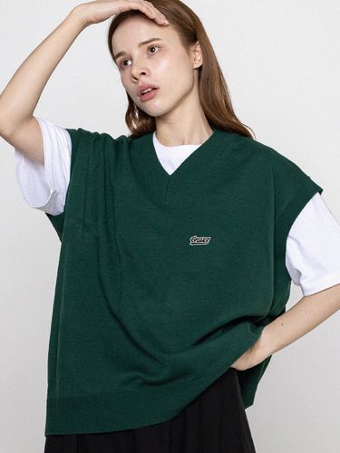 Baseball Logo Embroidery Sweater Vest _ - GRAVER - Modalova